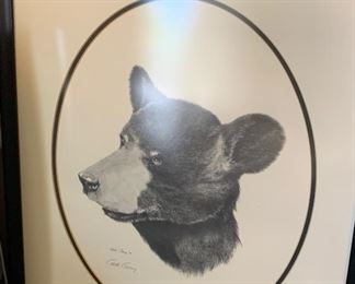 *Signed* Gene Gray Bear Sketch Print
