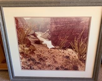 Lg Framed Canyon Photo	 