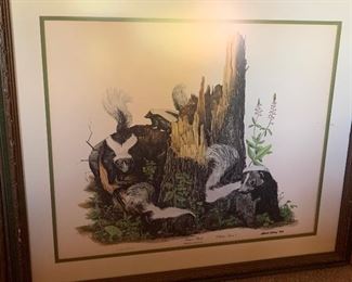 *Signed* Gene Gray Striped Skunk