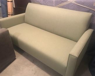 Crate & Barrel Green Sofa