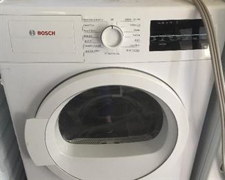 Bosch Electric Dryer apartment size can be stacked 