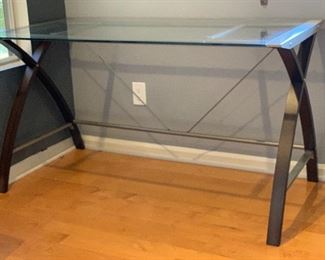 Contemporary Glass/Steel/Wood Desk	30x55x27.5in	HxWxD
