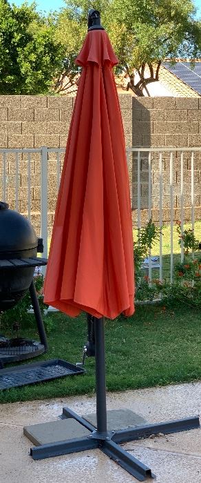 Orange Patio umbrella	 	
