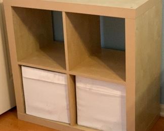 Natural Wood Short Shelf unit 31x31x15.5in HxWxD
