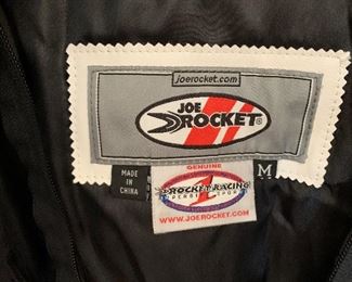 Joe Rocket WHite Leather Motorcycle Jacket	Sz Med	

