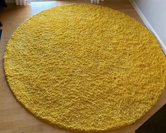 8ft Round Yellow Shag Rug Soho Collection	8ft	
