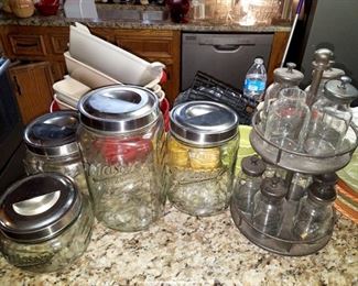 Mason jar canister set