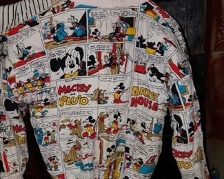 Vintage Mickey and Minnie Mouse puffy cartoon sweat shirt, reversible!