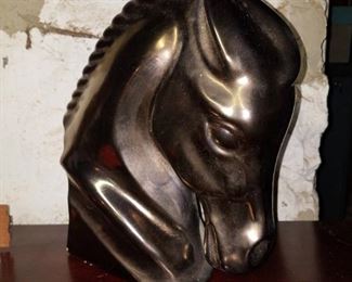 Large ceramic horse head