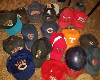 Chicago Bulls, socks, bears baseball caps