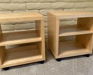 Ikea Natural Maple Rolling Nightstand #1 22.5x20.5x16in
Ikea Natural Maple Rolling Nightstand #2 22.5x20.5x16in