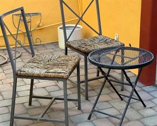 3pc Patio 2 Chairs & Table