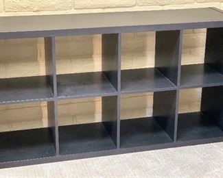 Dark Wood Cubical Shelf 30x58x15in