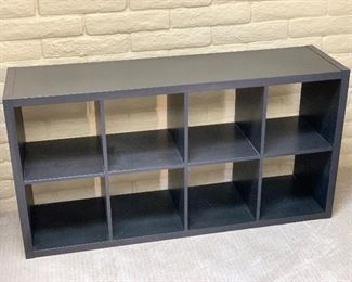 Dark Wood Cubical Shelf 30x58x15in