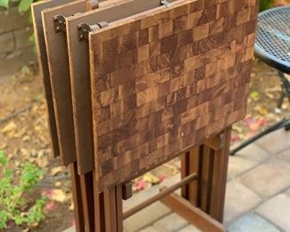Vintage TV trays & Stand