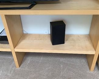 Ikea Natural Maple AV Shelf Unit 65x79x15