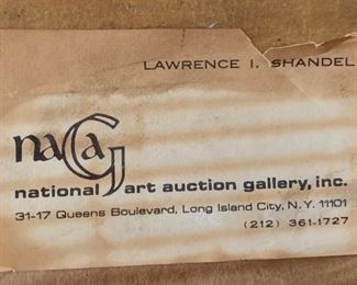 Antique Watercolor Frank Henry Shapleigh Mountain Cabinet 17.75 x 14.75