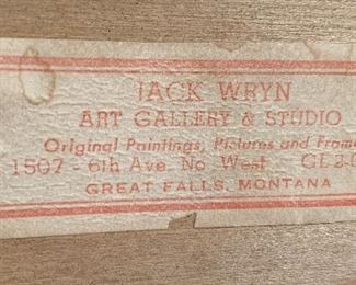 Jack Wryn Sunrisker 1955 Western Painting 28.5 x 24.5