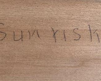 Jack Wryn Sunrisker 1955 Western Painting 28.5 x 24.5