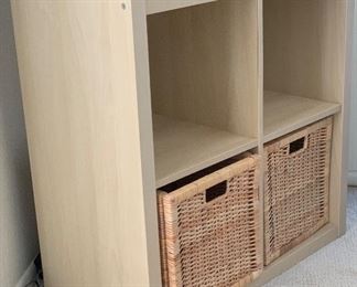 Ikea Contemporary Cubicle Shelf White Wash 30x30x15.5in