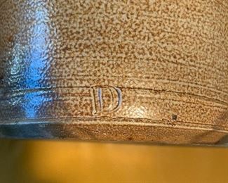 14in Drip Glaze Stoneware Basket D