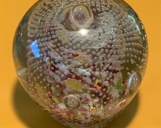 4in Controlled Bubble Millefiori Paperweight
