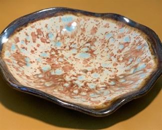 Artist Made Ceramic Glaze Dish