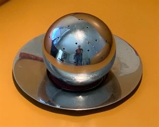 Chase Chrome Cocktail Ball & Saucer