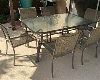 Treasure Garden Patio Table w/ 6 Chairs