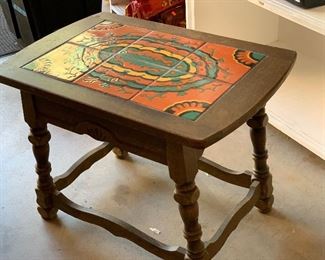 Vintage Tile Top Table