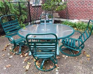 Patio table and chairs