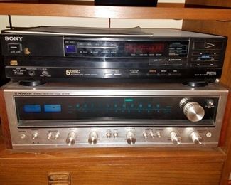 Sony and Pioneer sx-636 receiver