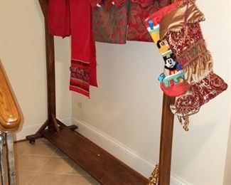 Wood coat rack