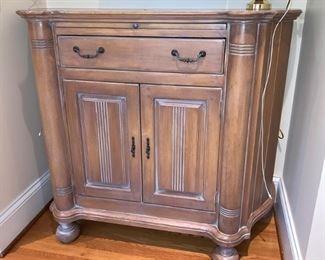 Gorgeous white wash entry cabinet