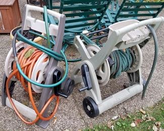 Garden hose racks