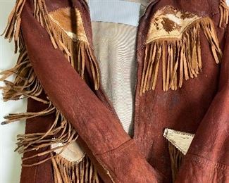 Amazing children's vintage K-Bar-Z fringed suede jacket