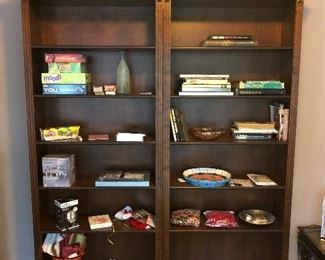 2 separate bookcases. Each one measures 33 3/4” across x 13 1/2” deep x 81 3/4” tall.