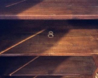 Cabinet measures 32 1/2 wide x 16” deep x 44” tall.
