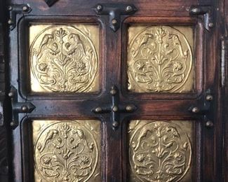 Measures 34 1/2” across x 16” deep and 70” tall.