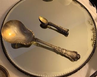 Sterling Silver - mirrored tray is also sterling