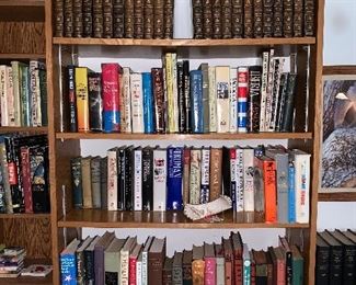 Shelving is built in