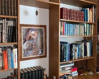 Shelving is built in