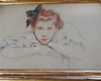 Mid Century pastel portrait!