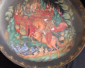 Russian art plate