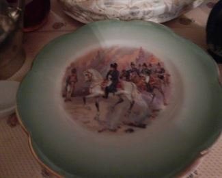 Plates with a theme.