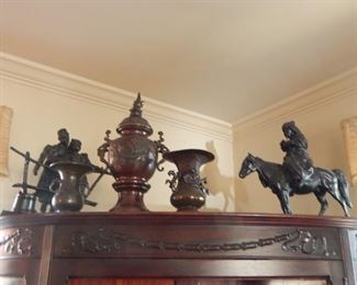Russian bronze figurines.