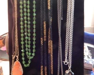 Costume necklaces.