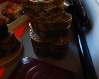 small boxes.