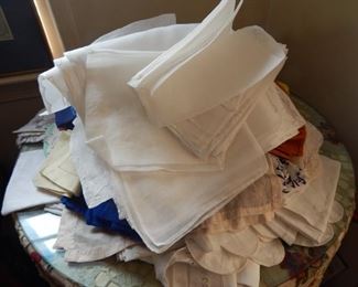 Lots of linens.