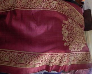 Silk fabric.